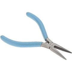 Xcelite - 1-3/16" Jaw Length x 7/16" Jaw Width, Long Nose Comfort Grip Pliers - Serrated Jaw, Bi-Material Cushion Handle - Americas Tooling