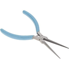 Xcelite - 2-5/16" Jaw Length x 15/32" Jaw Width, Long Nose Comfort Grip Pliers - Serrated Jaw, Bi-Material Cushion Handle - Americas Tooling