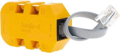 Fluke Networks - Yellow Electrical Test Equipment Modular Adapter - Use with Telephone Test Sets - Americas Tooling