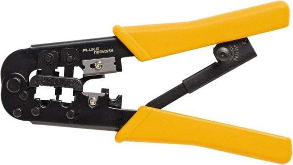 Fluke Networks - 1 Piece, Terminal Crimper & Wire Cutter - Comes in Clam Shell - Americas Tooling