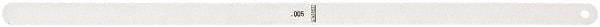 Starrett - Feeler Gages   Thickness (Decimal Inch): 0.0050    Leaf Length (Inch): 12 - Americas Tooling