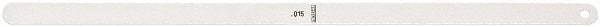 Starrett - Feeler Gages   Thickness (Decimal Inch): 0.0150    Leaf Length (Inch): 12 - Americas Tooling