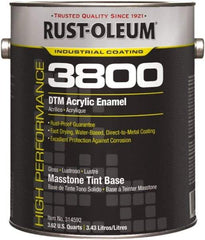 Rust-Oleum - 1 Gal Masstone Tint Base Gloss Finish Acrylic Enamel Paint - 150 to 270 Sq Ft per Gal, Interior/Exterior, Direct to Metal - Americas Tooling