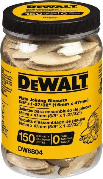 DeWALT - Size 0 Biscuits - 150 Pieces, Tube - Americas Tooling