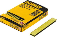 DeWALT - 3/4" Long x 1/4" Wide, 18 Gauge Crowned Construction Staple - Steel, Copper Finish, Chisel Point - Americas Tooling