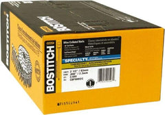 Stanley Bostitch - 13 Gauge 2-1/2" Long Siding Nails for Power Nailers - Steel, Galvanized Finish, Smooth Shank, Coil Wire Collation, Round Head, Blunt Diamond Point - Americas Tooling