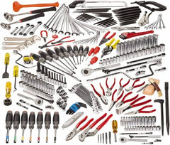 Proto - 229 Piece 1/4, 3/8 & 1/2" Drive Master Tool Set - Comes in Top Chest - Americas Tooling