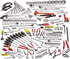 Proto - 164 Piece 1/4, 3/8, 1/2 & 3/4" Drive Master Tool Set - Comes in Roller Cabinet - Americas Tooling