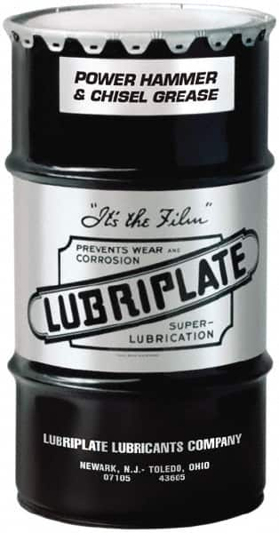 Lubriplate - 120 Lb Drum Aluminum Extreme Pressure Grease - Black, Extreme Pressure, 400°F Max Temp, NLGIG 2, - Americas Tooling