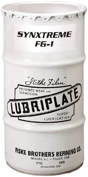 Lubriplate - 120 Lb Drum Calcium Extreme Pressure Grease - Tan, Extreme Pressure, Food Grade & High/Low Temperature, 440°F Max Temp, NLGIG 1, - Americas Tooling