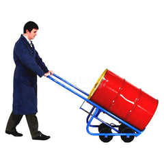 Drum Truck: (1) 30 55 & 85 gal Drum, 1,000 lb Capacity 20″ Wide, 19.625″ Deep, 62.6875″ High