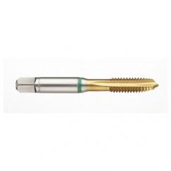 41168 2B -Flute Cobalt Green Ring Spiral Point Plug Tap-TiN - Americas Tooling