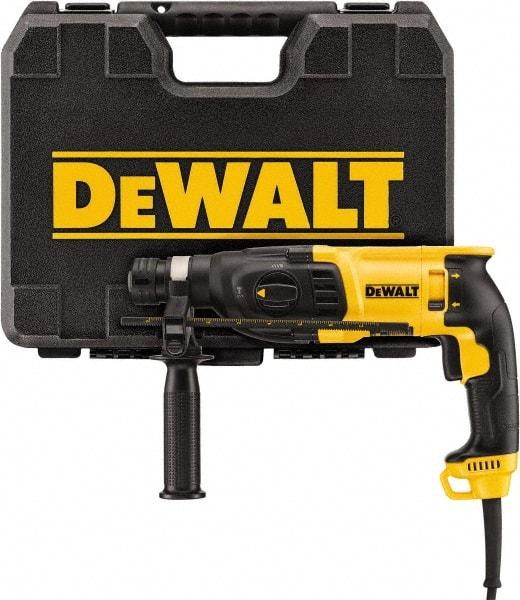 DeWALT - 120 Volt 1" SDS Chuck Electric Rotary Hammer - 0 to 5,500 BPM, 0 to 1,500 RPM, Reversible - Americas Tooling