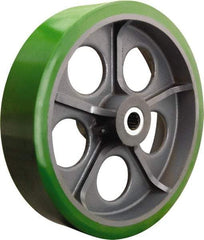 Hamilton - 20 Inch Diameter x 5 Inch Wide, Polyurethane on Cast Iron Caster Wheel - 9,000 Lb. Capacity, 5-1/4 Inch Hub Length, 1-3/4 Inch Axle Diameter, Straight Roller Bearing - Americas Tooling