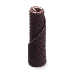 Superior Abrasives - Straight Cartridge Rolls; Maximum Roll Diameter (Inch): 1/4 ; Overall Length (Inch): 1-1/2 ; Abrasive Material: Aluminum Oxide ; Grit: 60 ; Pilot Hole Diameter (Inch): 1/8 ; Backing Material: Cloth; Cotton Cloth - Exact Industrial Supply