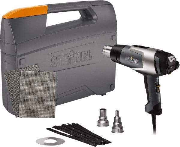 Steinel - 120 to 1,200°F Heat Setting, 4 to 13 CFM Air Flow, Heat Gun Kit - 120 Volts, 13.5 Amps, 1,600 Watts, 6' Cord Length - Americas Tooling