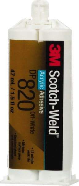 3M - 48.5 mL Cartridge Two Part Acrylic Adhesive - 15 to 20 min Working Time - Americas Tooling