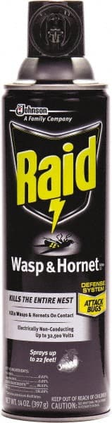 Raid - Pack of (12) 14-oz Aerosol Cans Bee, Hornet, Yellow Jacket, Mud Dauber & Paper Wasp Killer - Americas Tooling