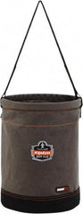 Ergodyne - 1 Pocket Gray Canvas Tool Bucket - 12-1/2" Wide x 12-1/2" Deep x 17" High - Americas Tooling