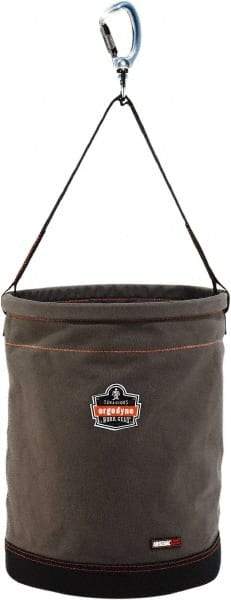 Ergodyne - 1 Pocket Gray Canvas Tool Bucket - 16" Wide x 16" Deep x 20" High - Americas Tooling