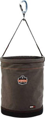 Ergodyne - 1 Pocket Gray Canvas Tool Bucket - 16" Wide x 16" Deep x 20" High - Americas Tooling