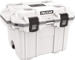 Pelican Products, Inc. - 30 Qt Cooler - Polypropylene, White/Gray - Americas Tooling