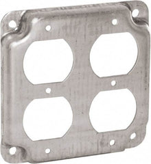 Hubbell-Raco - Electrical Outlet Box Steel Cover - Includes Mounting Hardware - Americas Tooling