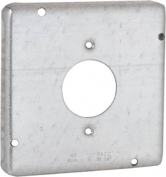 Hubbell-Raco - Electrical Outlet Box Steel Cover - Includes Mounting Hardware - Americas Tooling