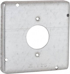 Hubbell-Raco - Electrical Outlet Box Steel Cover - Includes Mounting Hardware - Americas Tooling