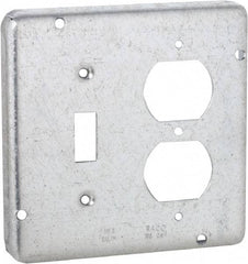 Hubbell-Raco - Electrical Outlet Box Steel Cover - Includes Mounting Hardware - Americas Tooling