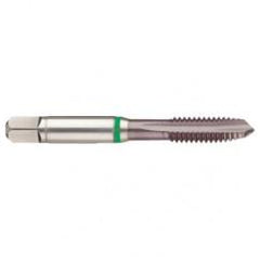 M2x0.40 6H 3-Flute Cobalt Green Ring Spiral Point Plug Tap-TiCN - Americas Tooling
