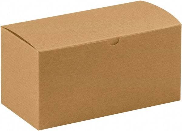 Made in USA - 4-1/2" Wide x 9" Long x 4-1/2" High Rectangle Chipboard Box - 1 Wall, Kraft (Color) - Americas Tooling