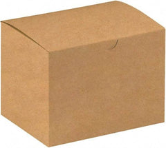 Made in USA - 4-1/2" Wide x 6" Long x 4-1/2" High Rectangle Chipboard Box - 1 Wall, Kraft (Color) - Americas Tooling