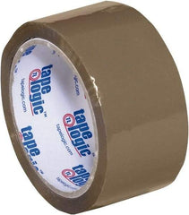 Tape Logic - 2" x 55 Yd Tan Acrylic Adhesive Packaging Tape - Polypropylene Film Backing, 1.8 mil Thick, 18 Lb Tensile Strength - Americas Tooling