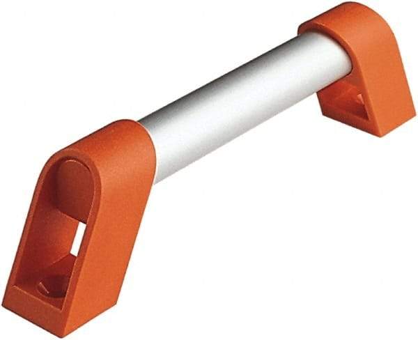 Electro Hardware - 27.56" Between Centers 1/4" Hole, Plastic/Aluminum Tubular Pull Handle - 1.02" Handle Width, 2.09" Handle Height, 28.49" OAL, 0.79" Handle Diam, Plastic Finish - Americas Tooling