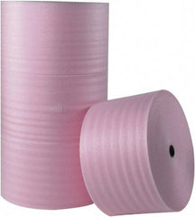 Made in USA - 250' Long x 12" Wide x 1/4" Thick, Polyethylene Foam - Pink - Americas Tooling