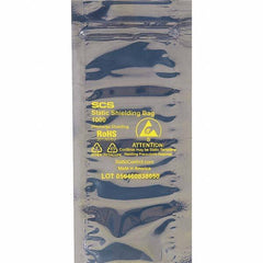 Made in USA - 8" Long x 4" Wide, 3.1 mil Thick, Self Seal Static Shield Bag - Transparent, Metal-In, Standard Grade - Americas Tooling