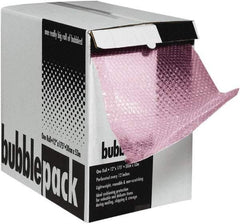 Made in USA - 2,100" Long x 24" Wide, Antistatic Bubble Roll - Pink, Standard Grade - Americas Tooling