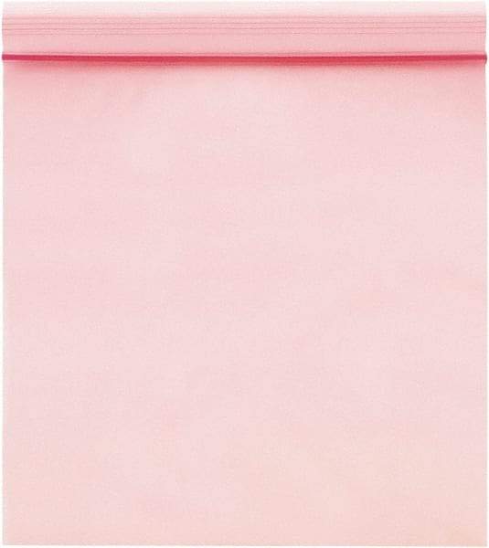 Value Collection - 4" Long x 3" Wide, 4 mil Thick, Self Seal Antistatic Poly Bag - Pink, Heavy-Duty Grade - Americas Tooling