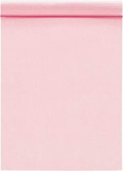 Value Collection - 10" Long x 8" Wide, 2 mil Thick, Self Seal Antistatic Poly Bag - Pink, Standard Grade - Americas Tooling