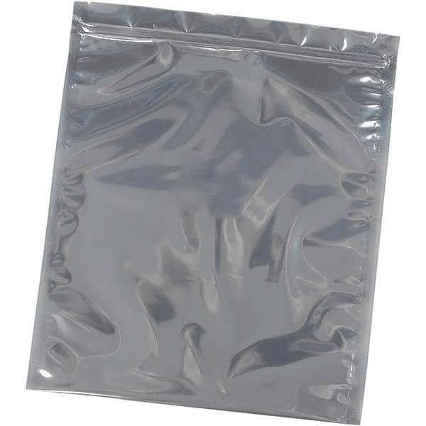 Made in USA - 12" Long x 12" Wide, 3 mil Thick, Self Seal Recloseable Zip Top Static Protection Bag - Transparent, Standard Grade - Americas Tooling