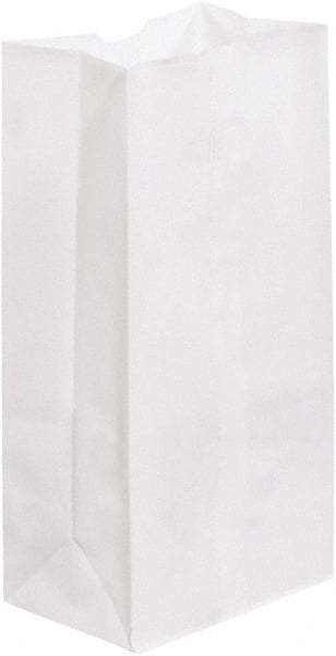 Made in USA - Kraft Grocery Bag - 7-1/16 x 4-1/2 x 13-3/4, White - Americas Tooling