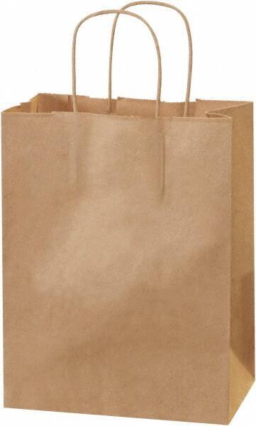 Made in USA - Kraft Grocery Bag - 8 x 4-1/2 x 10-1/4, Kraft - Americas Tooling