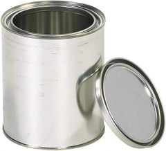 Value Collection - 1/4 Gal Gray Cylinder Metal Can - 8" High - Americas Tooling