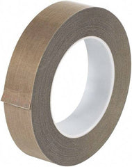 Made in USA - 18 Yd Long x 1" Wide, Brown Silicone PTFE Tape - 10 mil Thick - Americas Tooling