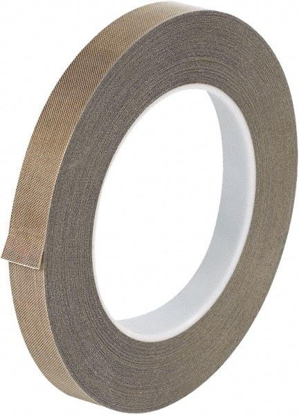 Made in USA - 36 Yd Long x 3/8" Wide, Brown Silicone PTFE Tape - 3 mil Thick - Americas Tooling