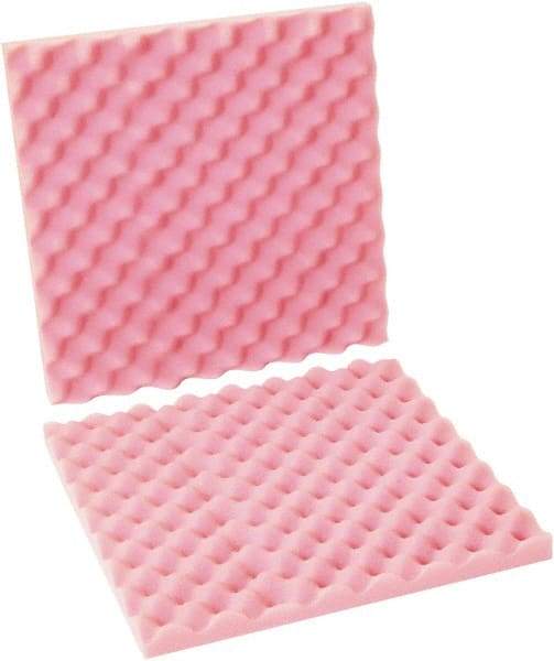 Made in USA - 16" Long x 16" Wide, Antistatic Convoluted Foam Set - Pink, Standard Grade - Americas Tooling