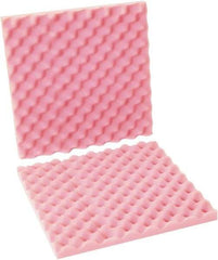 Made in USA - 16" Long x 16" Wide, Antistatic Convoluted Foam Set - Pink, Standard Grade - Americas Tooling