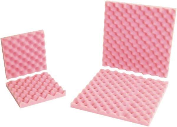 Made in USA - 24" Long x 24" Wide, Antistatic Convoluted Foam Set - Pink, Standard Grade - Americas Tooling