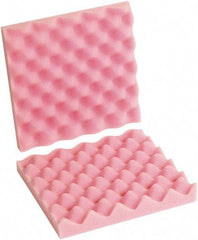 Made in USA - 10" Long x 10" Wide, Antistatic Convoluted Foam Set - Pink, Standard Grade - Americas Tooling